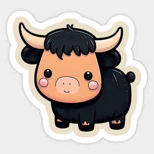 Black Bull for Babies Sticker